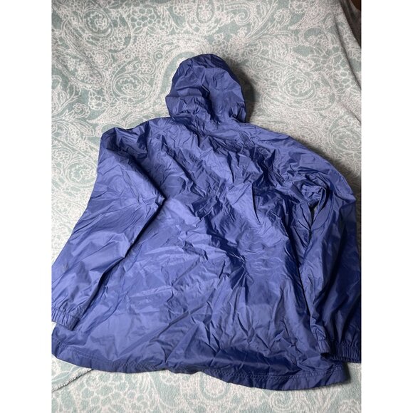 LL Bean Vintage Waterproof Windbreaker Blue Full Zip XL - Picture 2 of 4